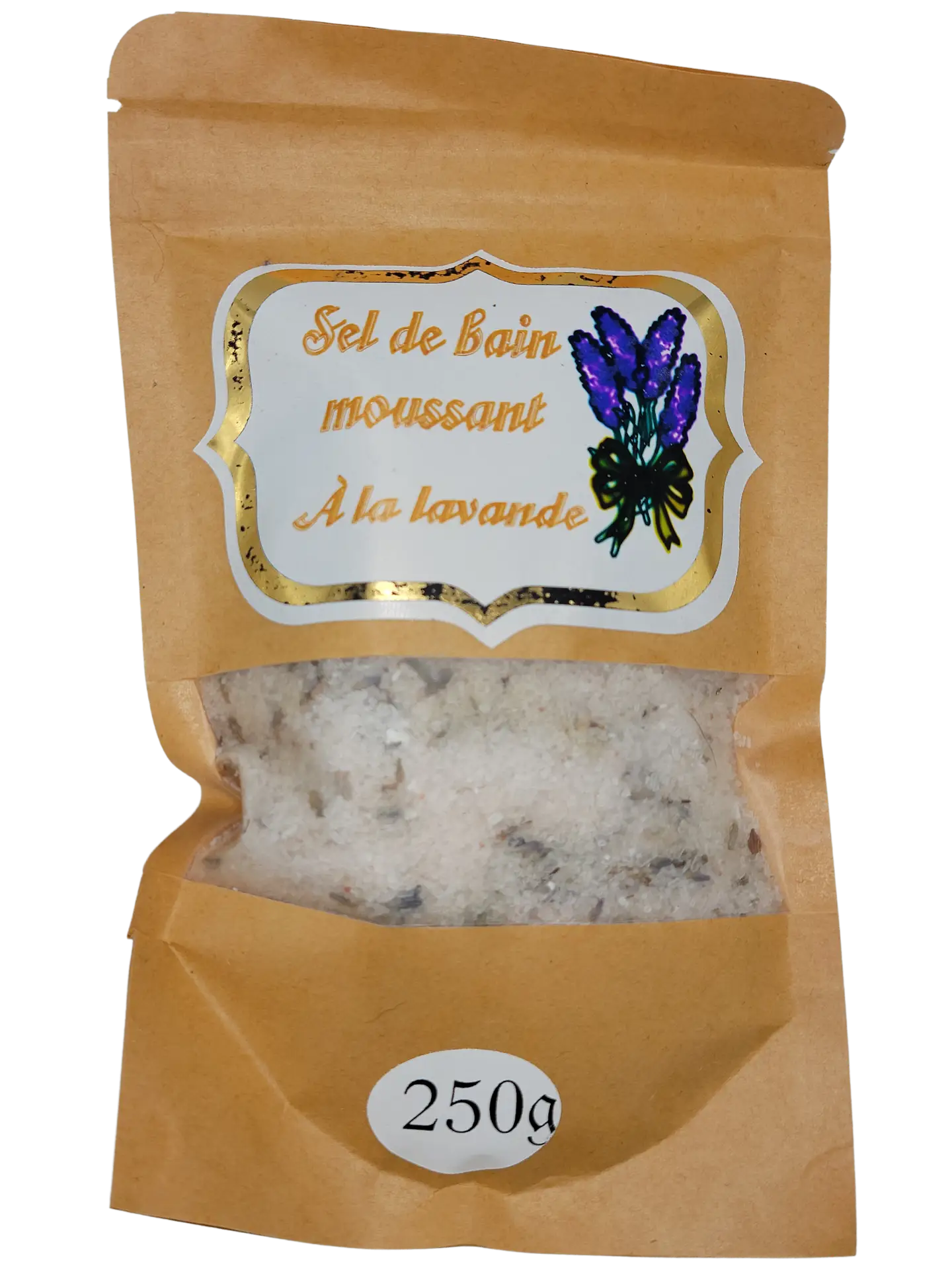 Sels de bain naturels à la lavande de Les Mels.