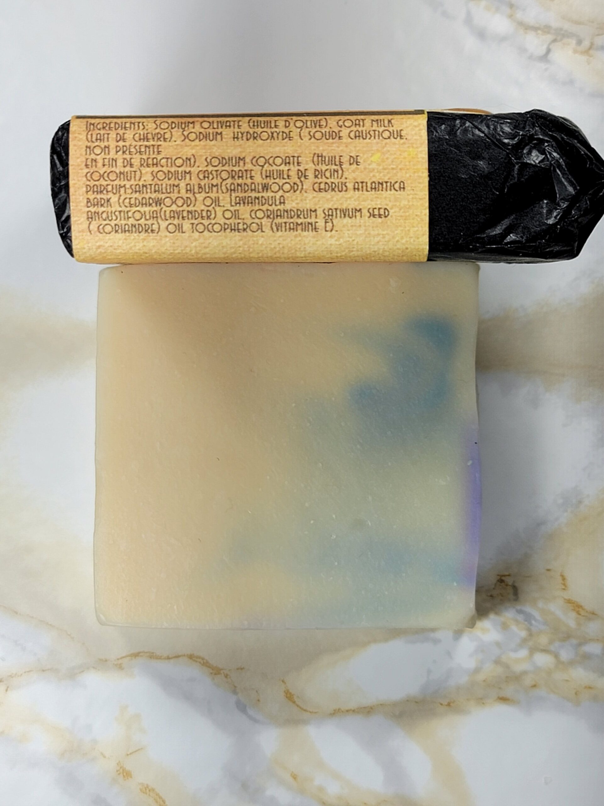 Savon naturel, pour homme, fait à la main Mystérieux au lait de chèvre, cèdre et encens – Les Mels