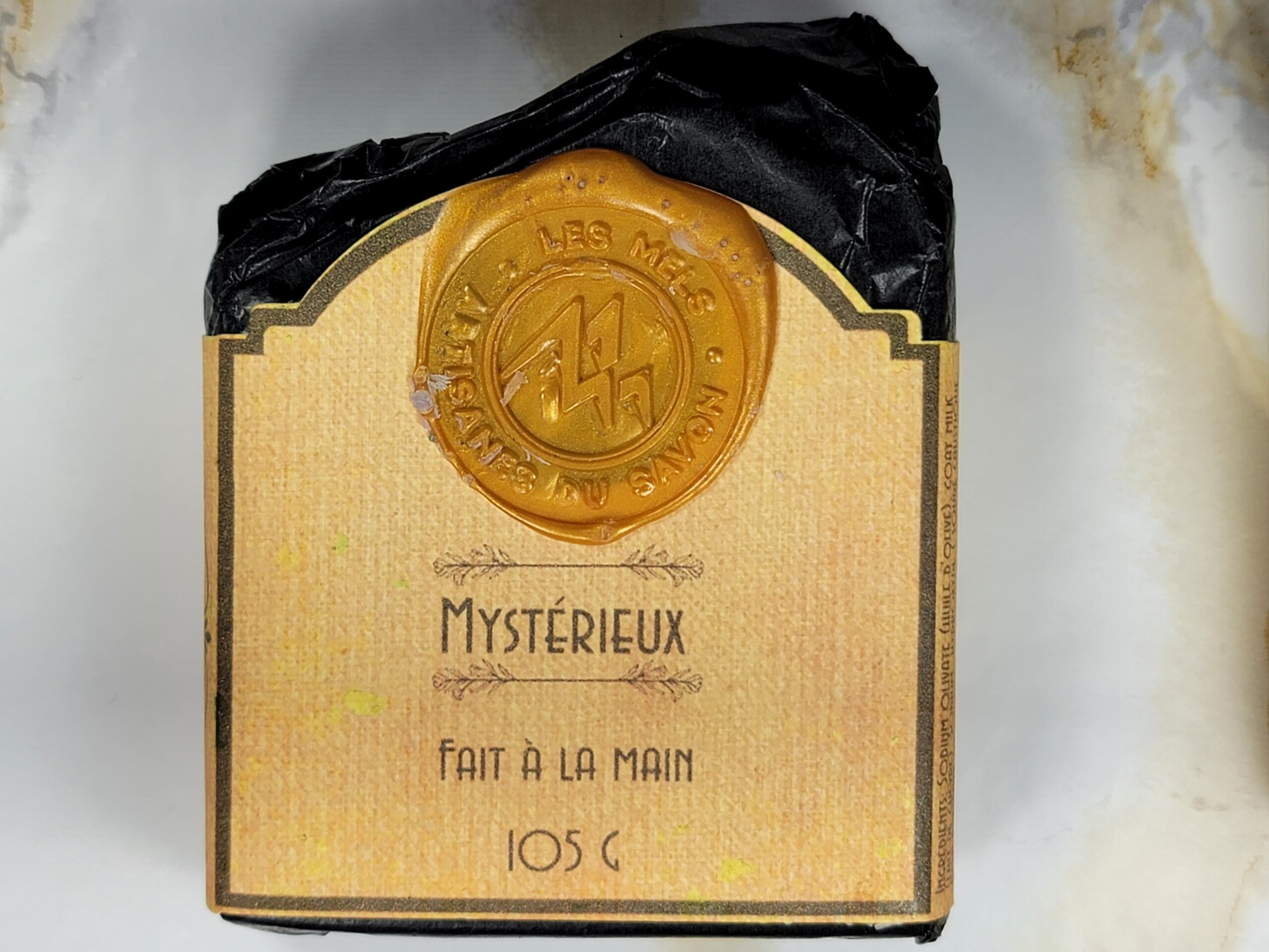 Savon naturel, pour homme, fait à la main Mystérieux au lait de chèvre, cèdre et encens – Les Mels